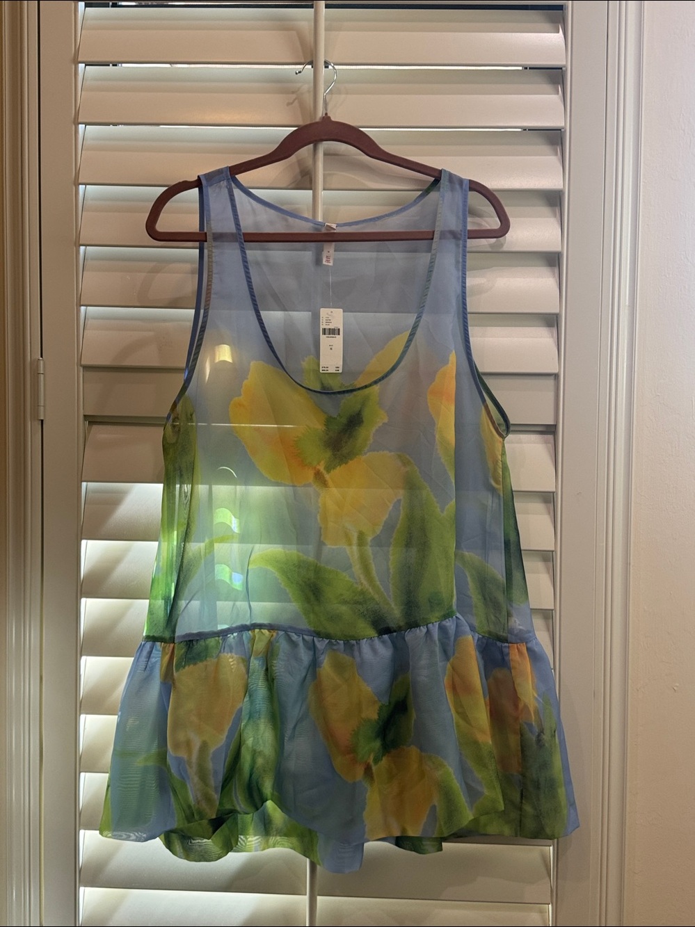 Lyrebird Printed Organza Chemise